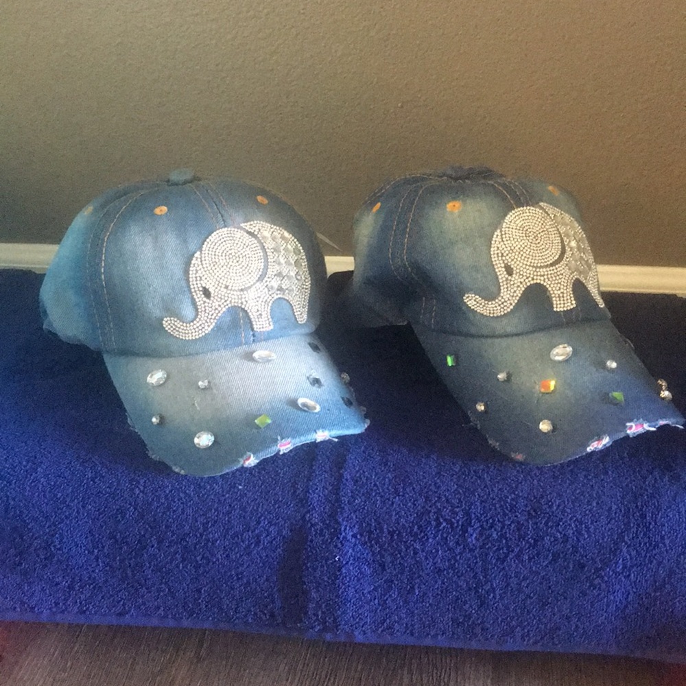 Rhinestoned Jean Baseball Cap
